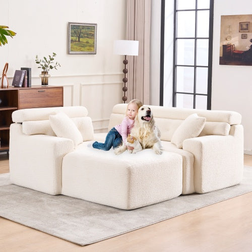 White Sofa Chaise Lounge