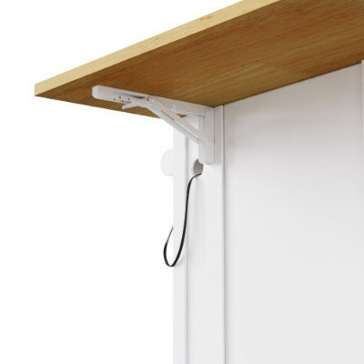Large Kitchen Island with 2 Bar Stools and Power Outlet