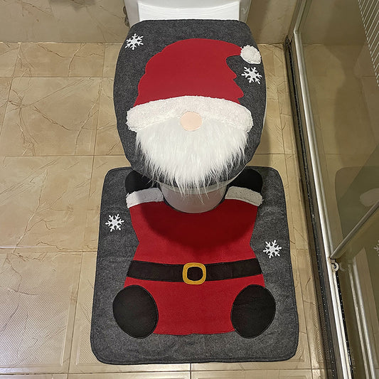 Santa Toilet Cover Christmas Decoration