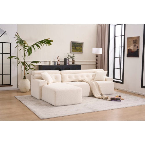 White Sofa Chaise Lounge