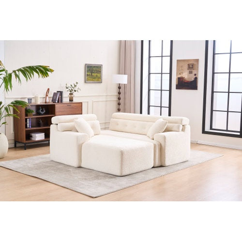 White Sofa Chaise Lounge