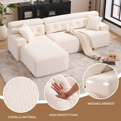 White Sofa Chaise Lounge