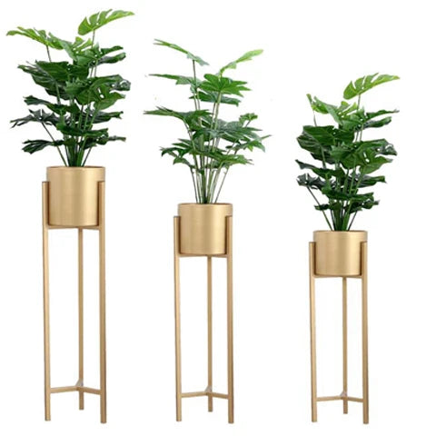 Gold Flower Pot Stand