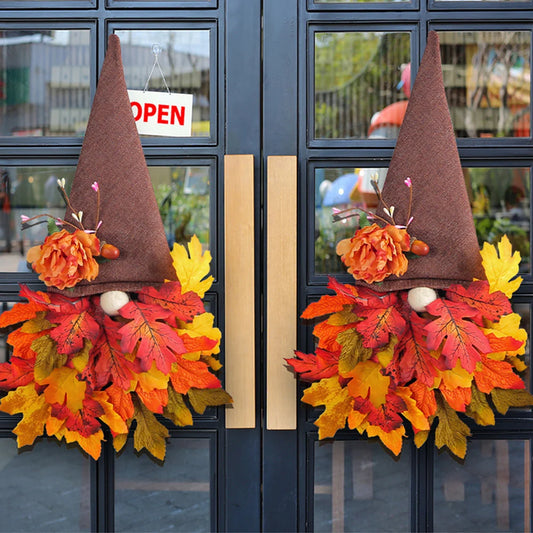 Fall Gnome Harvest Festival Decorative Wreath