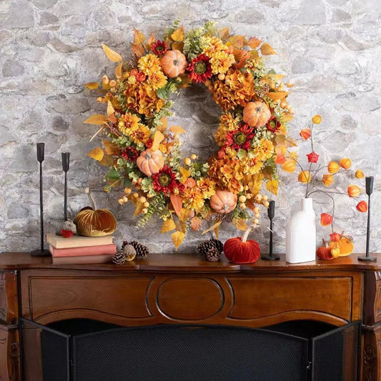 18in. Autumn Floral Wreath