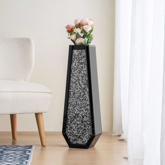 Crystal Crushed Diamond Inlay Vase