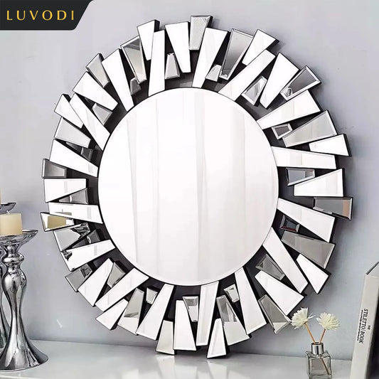 Silver Starburst Wall Mirror