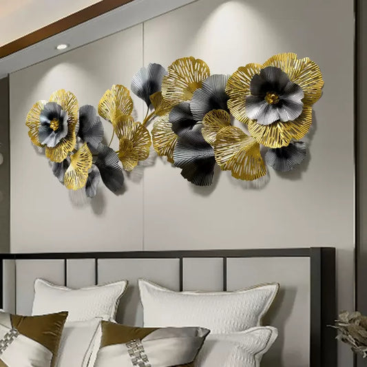 Luxury Leaf Sofa Wall Decoration