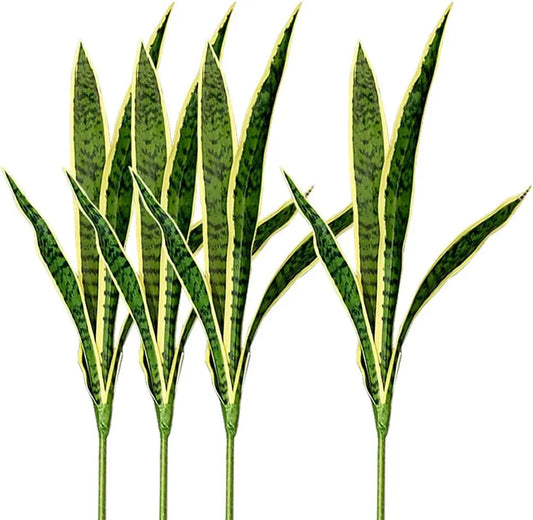 4 Piece Artificial Snake Faux Plants 30 Inches Tall