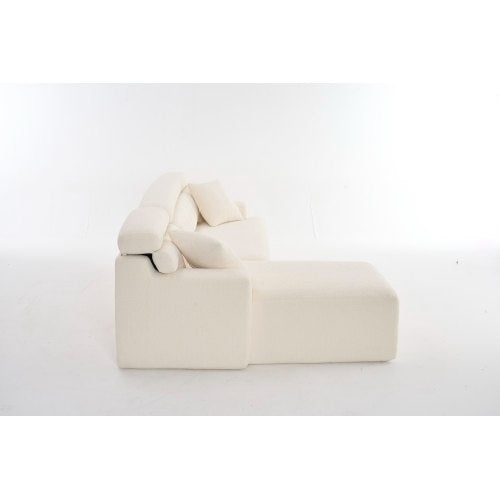 White Sofa Chaise Lounge