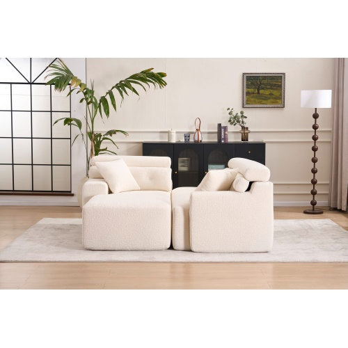 White Sofa Chaise Lounge